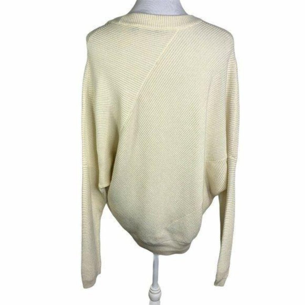 ALLSAINTS  Ribbed Crewneck Asymmetrical Sweater - Picture 8 of 10